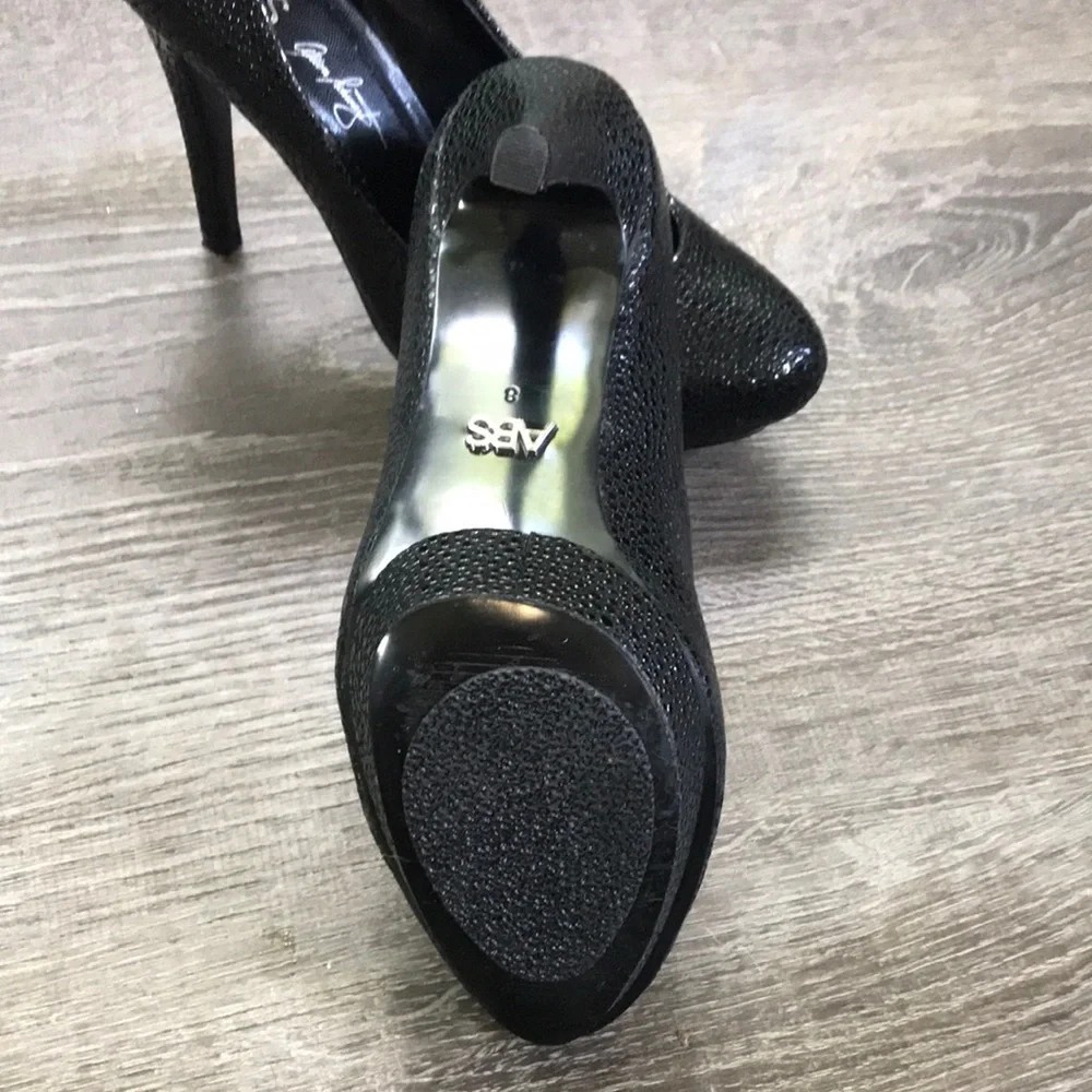 ABS Allen Schwartz leather platform pumps size 7.5